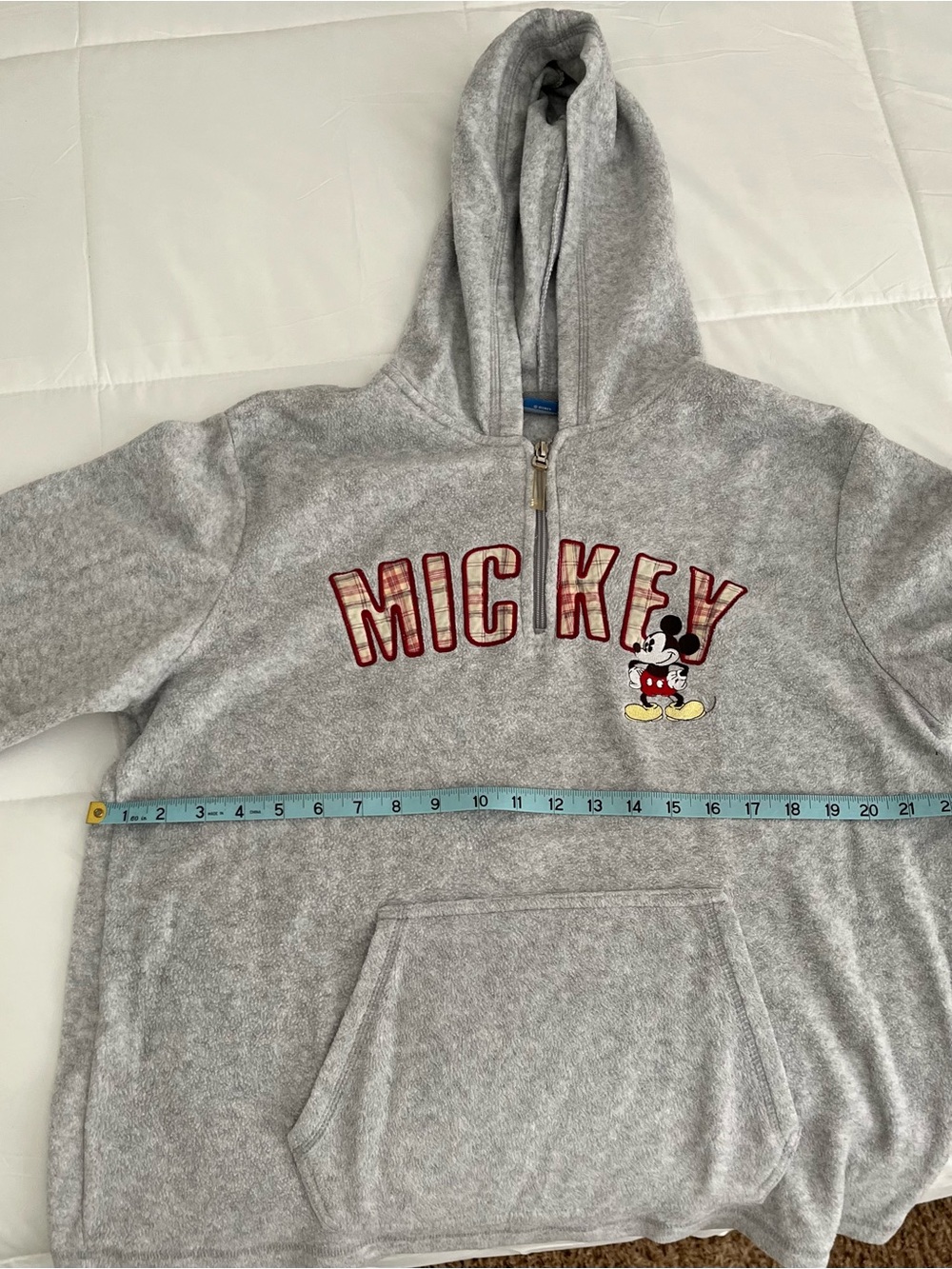 Mickey Graphic Hooded Sweatshirt - Grey Soft